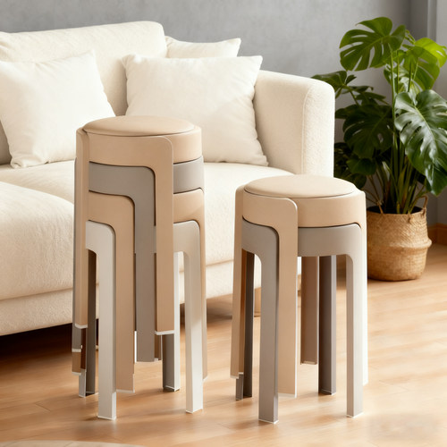 塑料软包旋风凳家用加厚可叠放