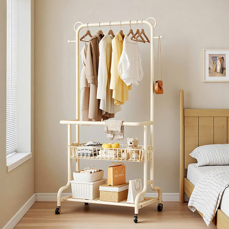 卧室落地挂衣架金属置物衣帽架