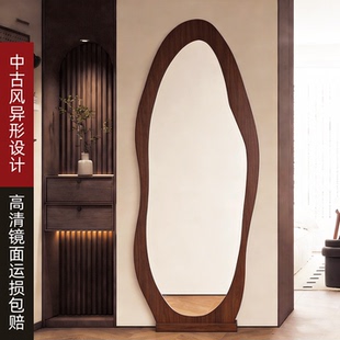 中古风全身镜子客厅玄关家用落地式 穿衣镜衣帽间复古试衣镜高级感