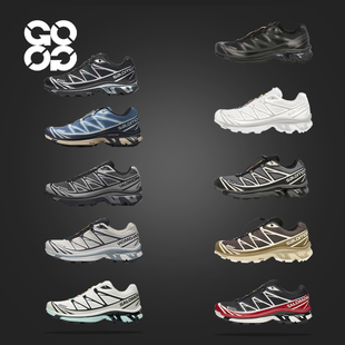 GOGO球鞋Salomon萨洛蒙XT-6户外徒步露营低帮跑步鞋黑银色491314