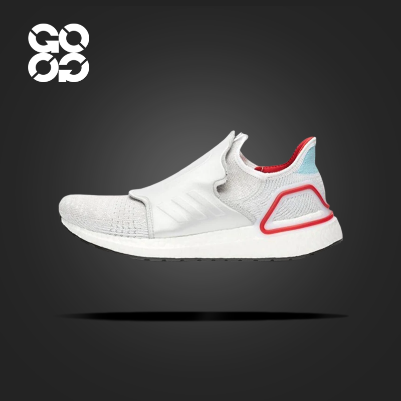 GOGO球鞋adidas ULT舒适低帮防滑轻便休闲跑步鞋男款白色 EG6646