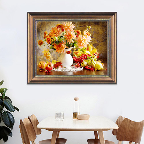 有框静物墙壁花卉欧式风装饰画