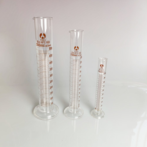 博美量筒直型玻璃量杯 100ml250ml500ml1000mlA级刻度量筒