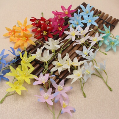 仿真剑兰花束百合花假花