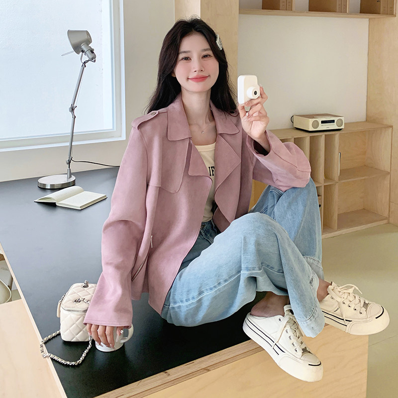 2026年秋季麂皮绒外套2C066-3007-P135-K188,女装短外套,2C066
