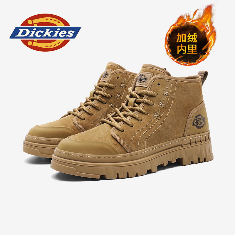 Dickies雪地靴男款2025新款冬季加绒保暖棉鞋男靴子大码男鞋防滑