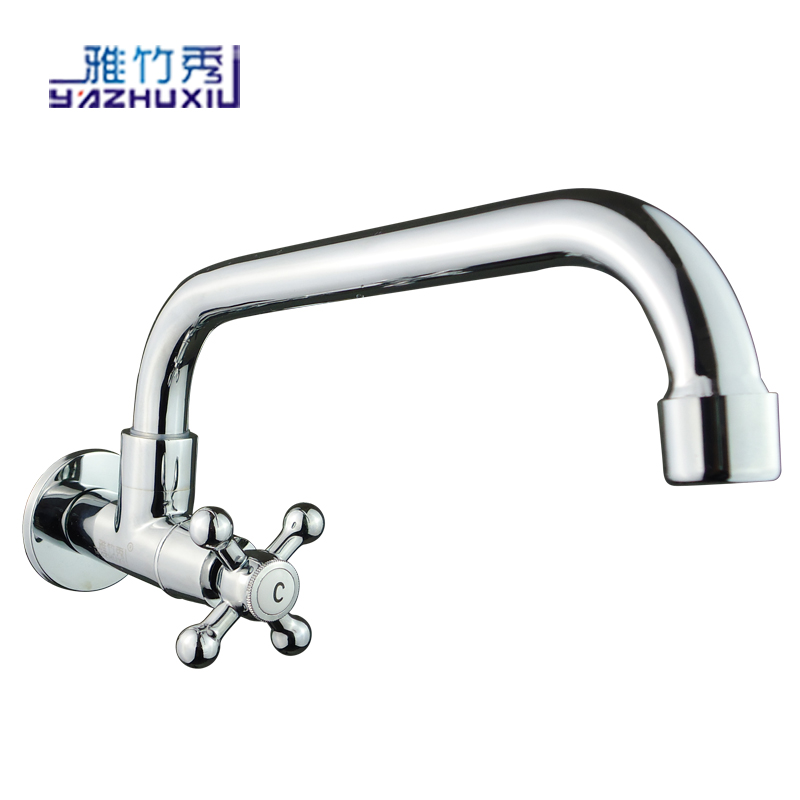 不锈钢管可旋转陶瓷片阀芯水龙头