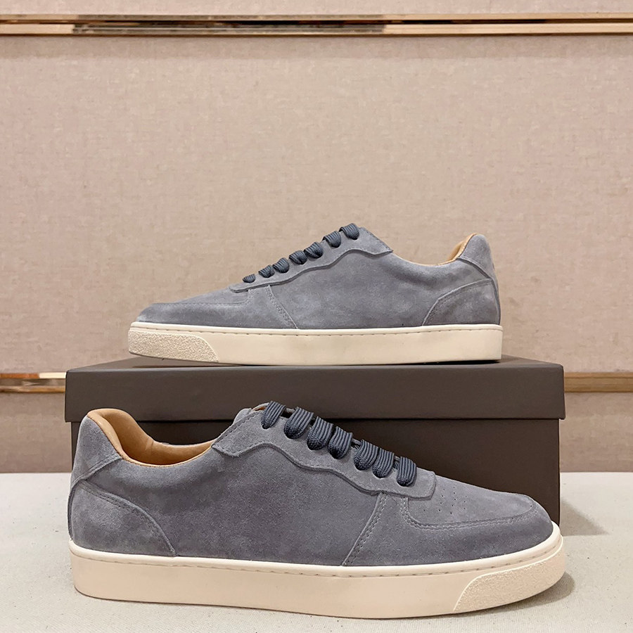 磨砂牛皮男鞋休闲鞋早春新款