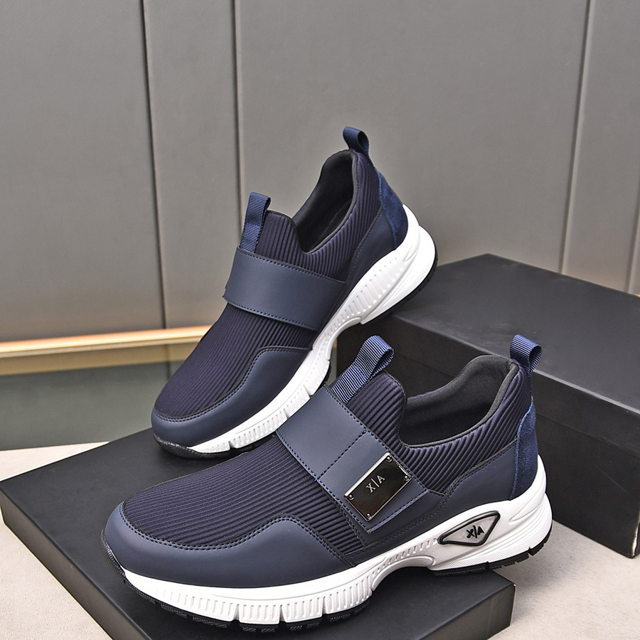 一脚蹬欧美运动布面飞织透气单鞋