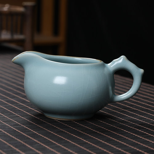 高档汝窑可养开片茶漏配件