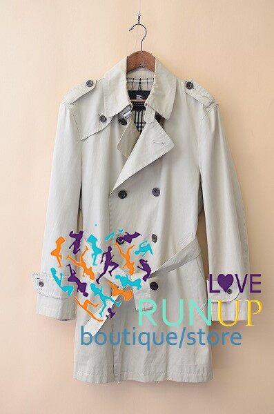 日本三阳代购bur blacklabel/老款折扣黑标中长款轻薄防水风衣