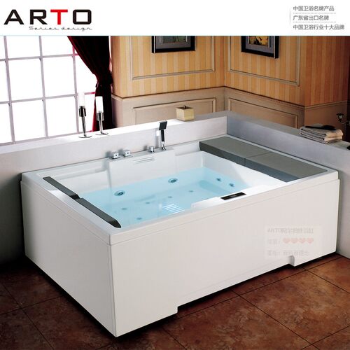 1.85米双裙边冲浪按摩恒温自动加热豪华大浴缸双人情侣长方形1.75 - 封面