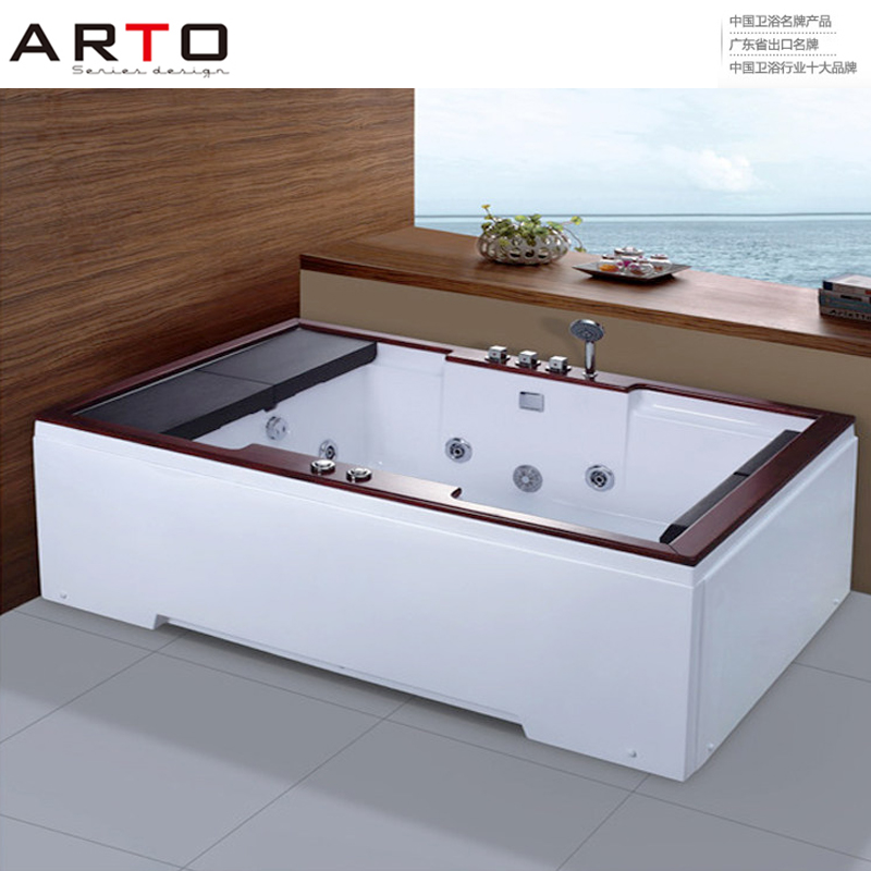 冲浪按摩亚克力浴缸双人