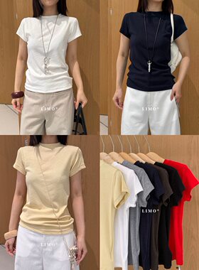【LIMO】夏上新！正品兰精天丝莫代尔8色小圆领高质感短袖T恤5588