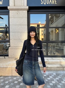 T恤小衫 5816 蘭精天絲莫代爾高彈v領(lǐng)長(zhǎng)袖 plus版 LIMO 秋上新爆款