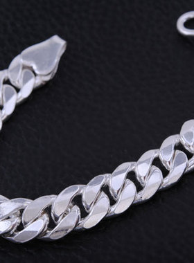 足银男士粗犷风礼物手链