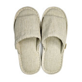 学生宿舍软底春夏凉拖 网红款 绿洲家居汉麻棉情侣凉拖鞋 女亚麻拖鞋