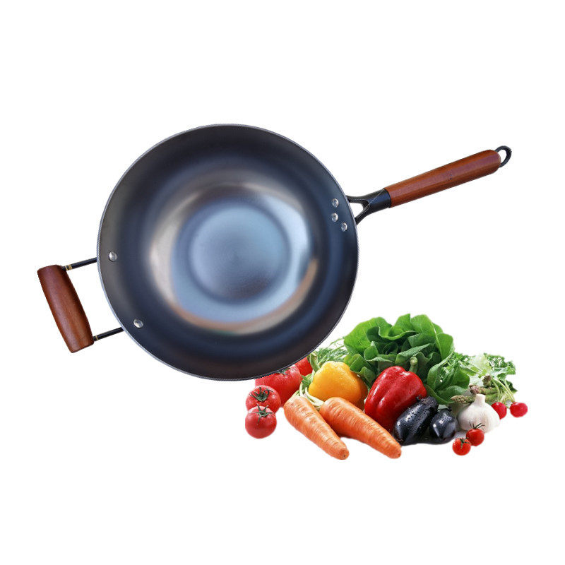 铁锅无涂层平底家用老式炒菜锅燃气煤气通用真不锈木柄精铸老铁锅,厨房/烹饪用具,炒锅,淘宝优惠券,粉丝福利购,淘宝优惠卷