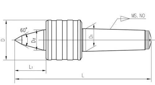 征宙直销D412B回转顶尖加长莫氏活络顶尖D413B D414B D415B D416B