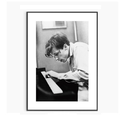 Glenn Gould古尔德挂画古典钢琴家音乐家琴房装饰画黑白名人海报