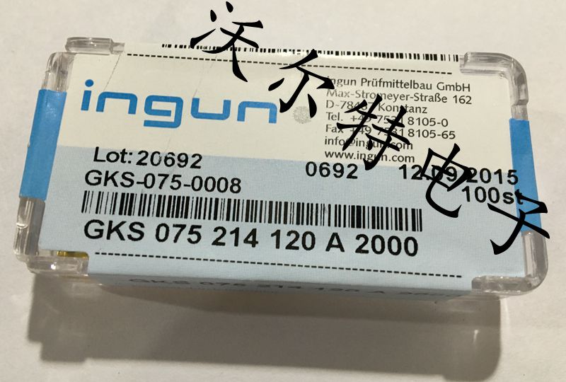INGUN英钢探针GKS075 214 120A2000（大四爪梅花）测试针 顶针