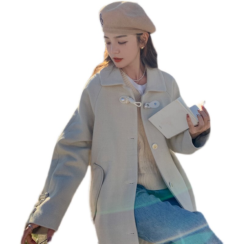 [现货加厚]冬季新款珍珠盘扣毛呢大衣287-F2254-P190-K2,女装毛呢外套,浙宝287