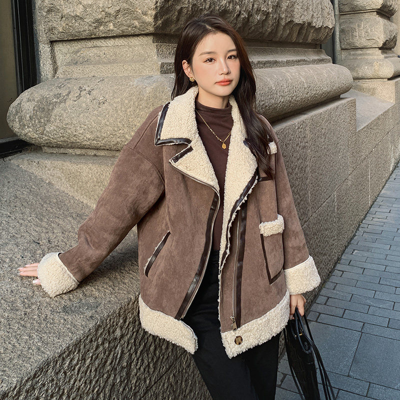 [现货]冬季新款帅气机车皮毛一体服287F2255P185K268,女装短外套,浙宝287