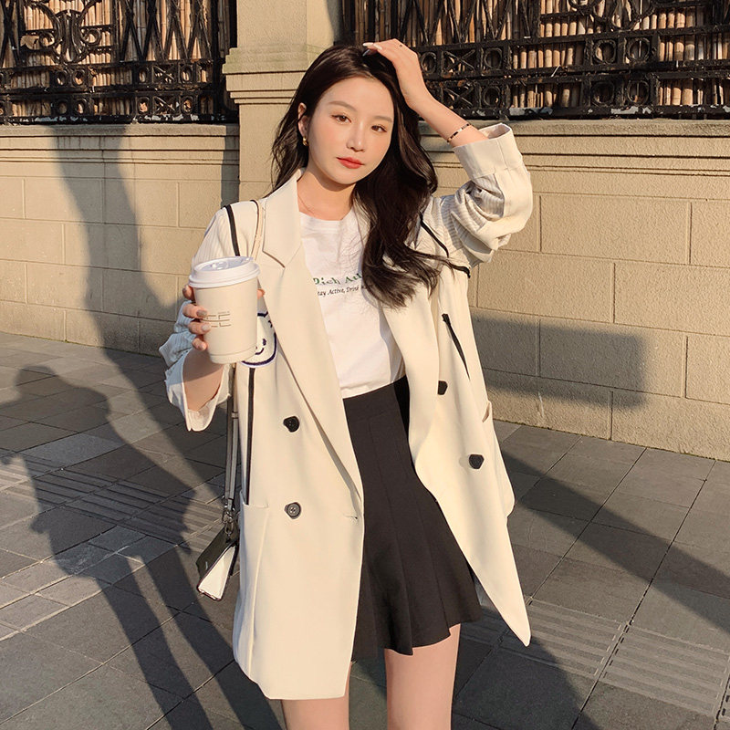 【现货】后开叉小熊撞色拼接西装Z287-2211-P120-K178,女装西装,浙宝287