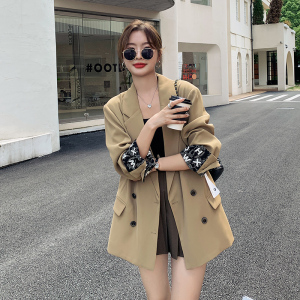 休闲小西装外套女春秋设计感小众2025新款高级感炸街气质慵懒西服图片