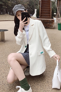 【现货】 撞色贴标简约风小西装 Z287-2201-F110-K158图片