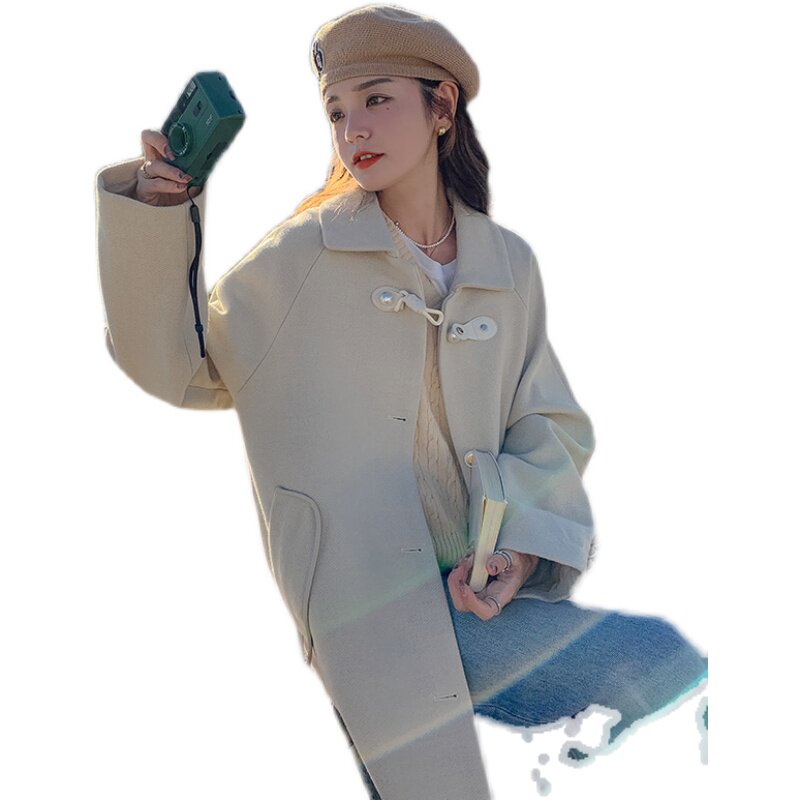 [现货]冬季新款珍珠盘扣甜美风毛呢大衣287-F2254-P190-K268,女装毛呢外套,浙宝287
