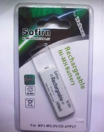 原装SoFirm 1400毫安 Walkman口香糖电池 Ni-MH镍氢充电电池