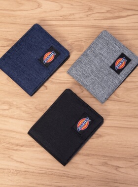 Dickies 二折叠钱包经典复古涤纶多卡位银行卡包驾驶证包男女同款