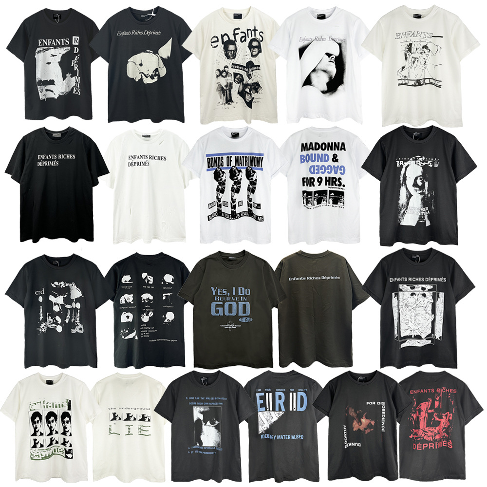 外贸新款ERD忧郁的富二代短袖复古休闲夏季男女clean fitT恤