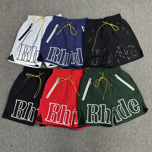 RHUDE3M反光宽松五分短裤