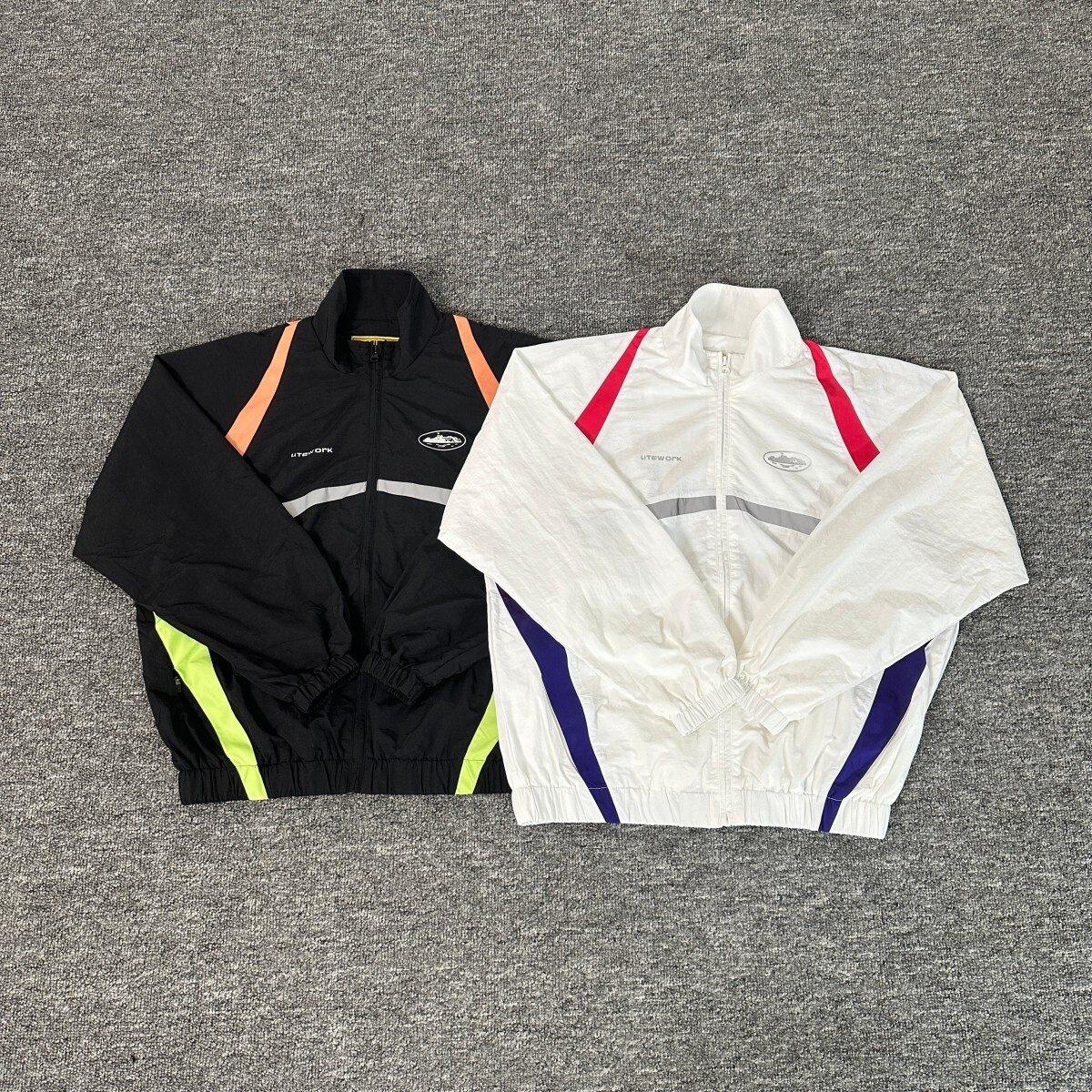 小众潮牌Corteiz冲锋衣拉链外套街头运动休闲防晒立领拼接衫