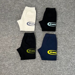 Drama call basic shorts美式重磅刺绣字母男女宽松休闲夏季短裤