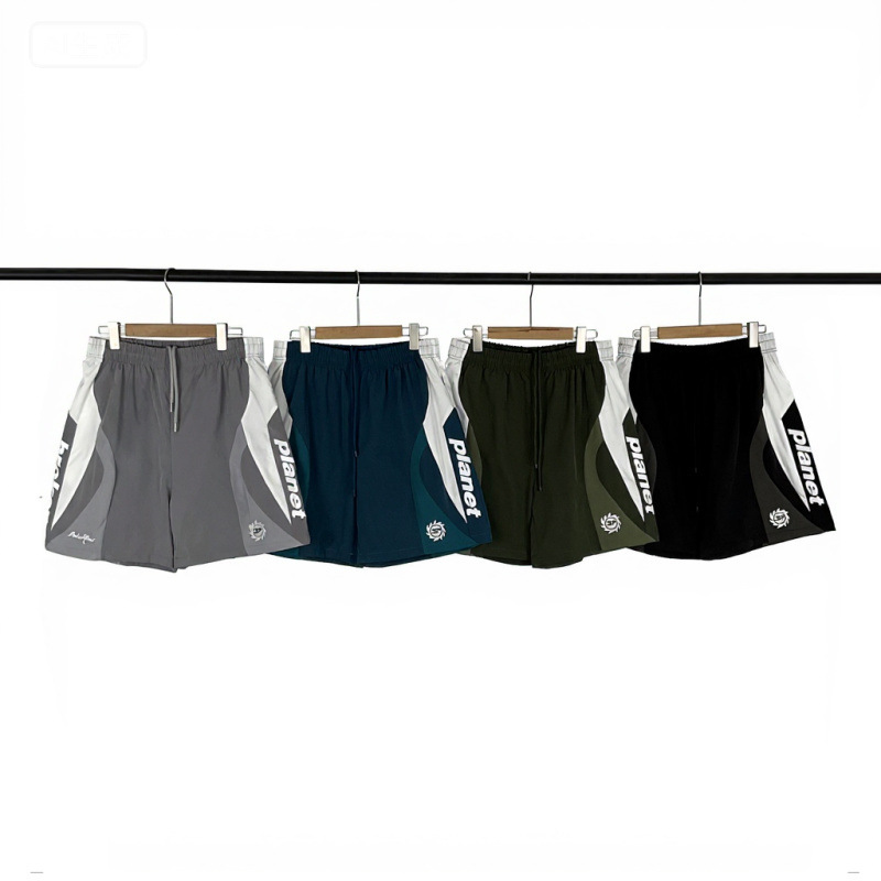 美式潮牌字母logo刺绣休闲短裤