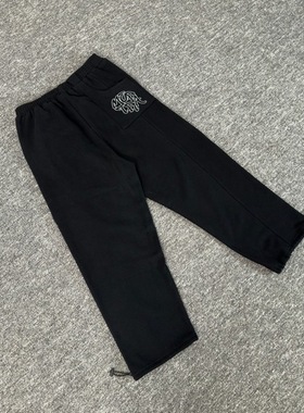 Mertra 美潮刺绣LOGO抽绳高街嘻哈街头小众男女直筒加绒休闲长裤