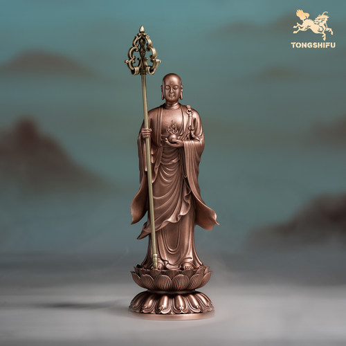 铜师傅《地藏王菩萨》摆件