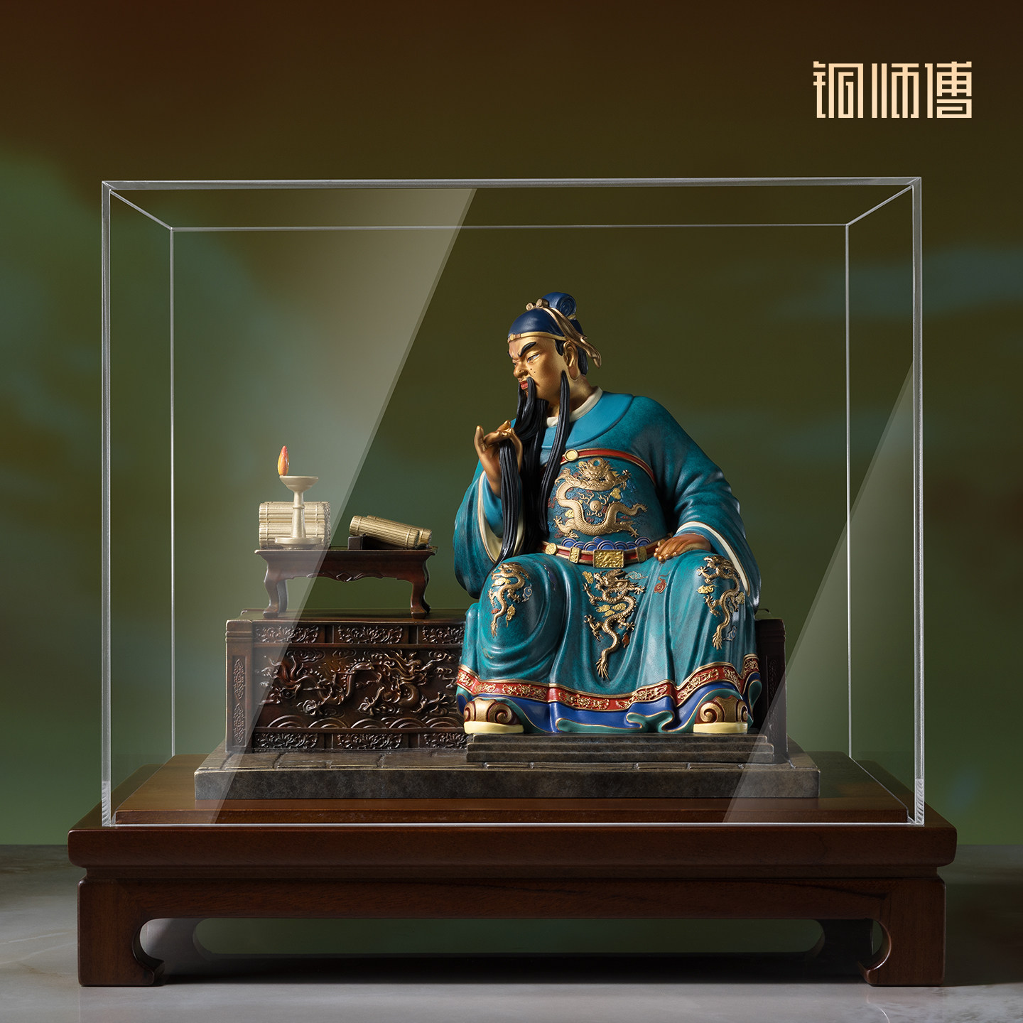铜师傅《关公夜读春秋像》图片