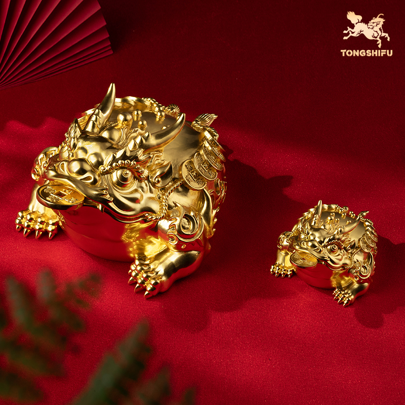 铜师傅《勇猛金蟾》摆件