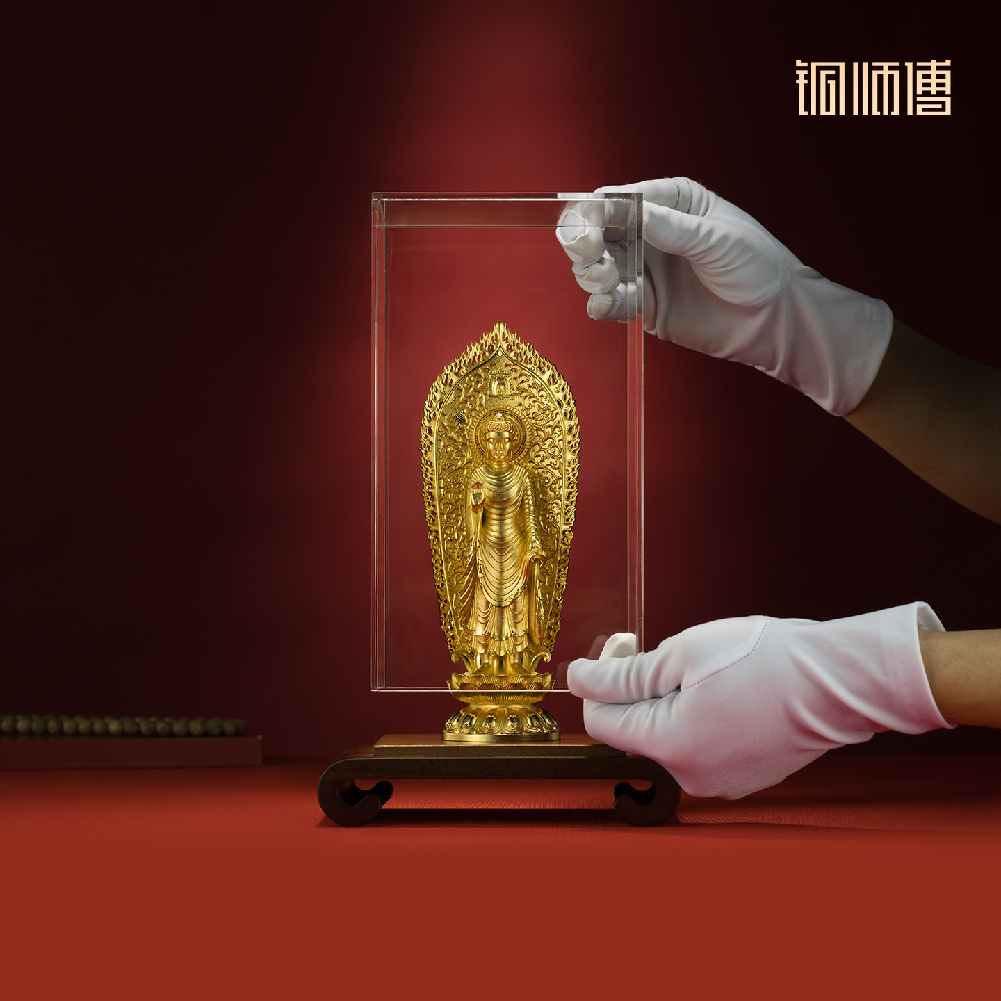 铜师傅 见微系列《妙相梵容》如来佛祖释迦牟尼铜摆件 铜工艺品