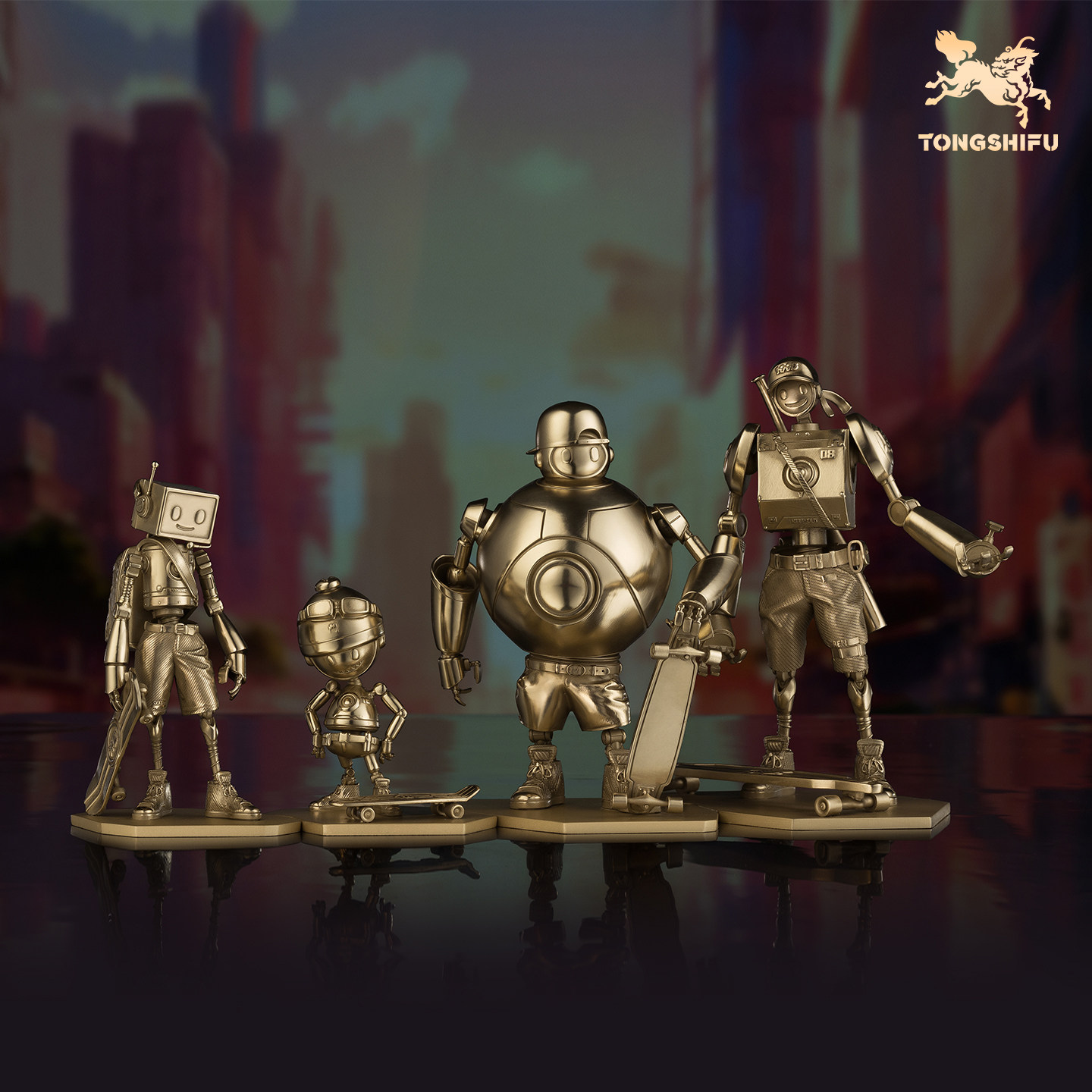 铜师傅《滑板男孩（小号）》设计师联名创意潮玩铜摆件 男生礼物,家居饰品,桌面摆件,淘宝优惠券,粉丝福利购,淘宝优惠卷