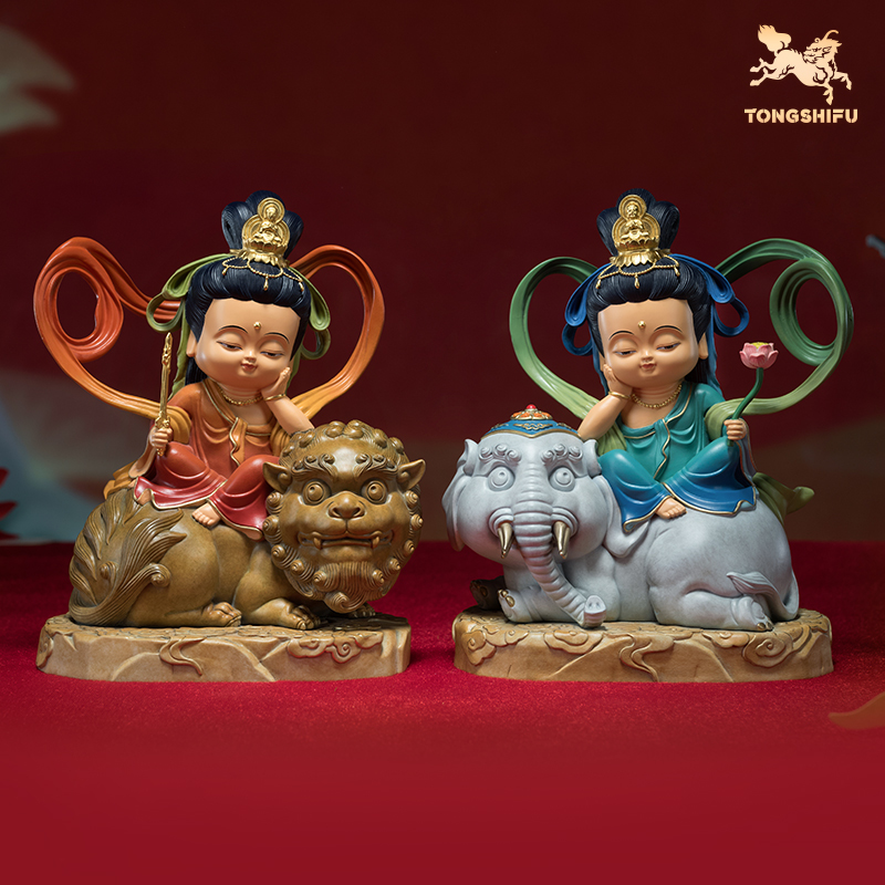 铜师傅《吉祥文殊普贤菩萨》