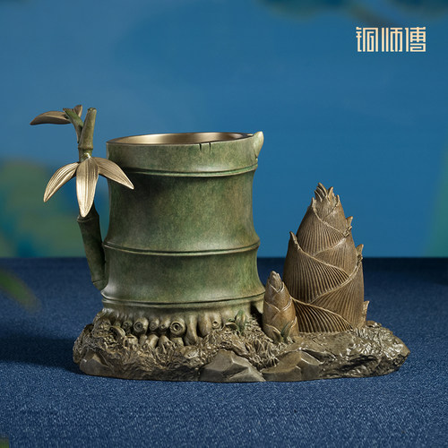 铜师傅《节节高升》铜摆件
