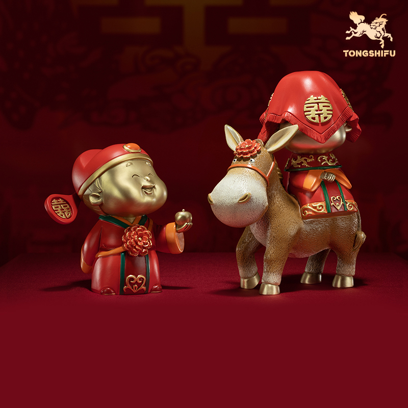 铜师傅情投意合工艺品摆件