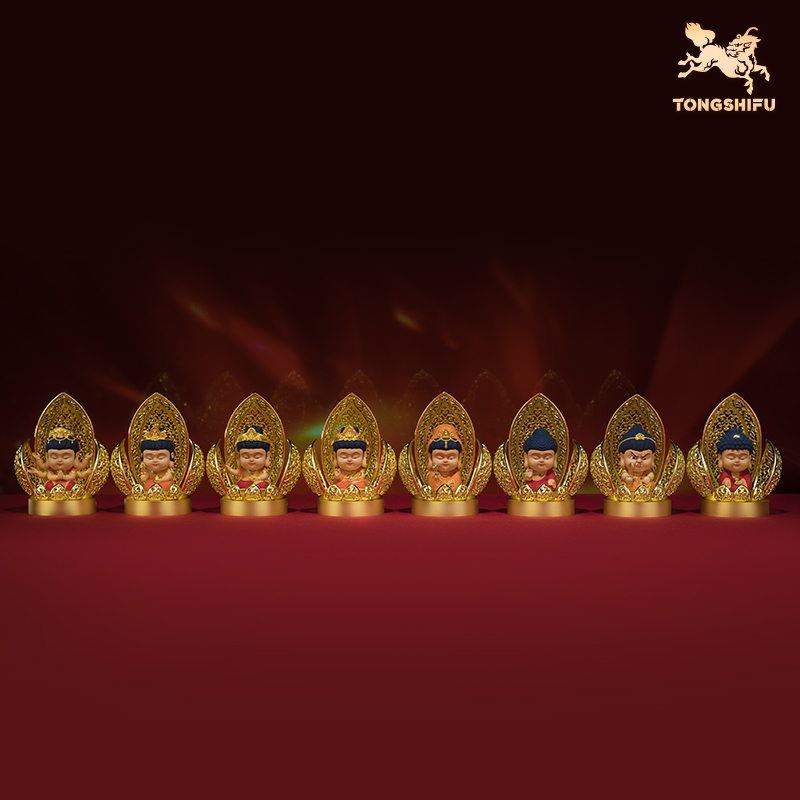 铜师傅《佛光本命佛》阿弥陀佛千手观音普贤菩萨大日如来铜摆件