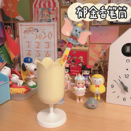 swimmer郁金香花瓣摆件装饰笔筒
