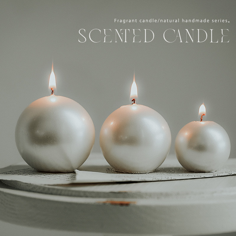 珍珠贝壳香薰蜡烛家居装饰摆件贝壳烛台装饰创意小礼品伴手礼婚礼